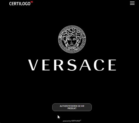 versace certilogo fake|Versace certilogo code.